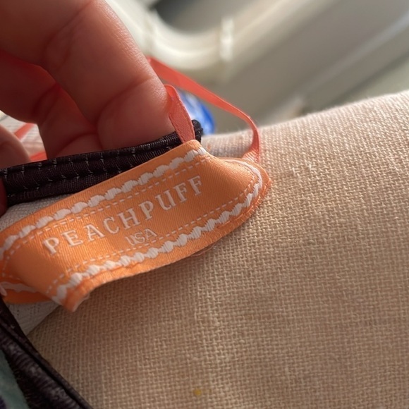 NWOT Peach Puff Abstract Body Con Dress Size Small - Picture 5 of 7